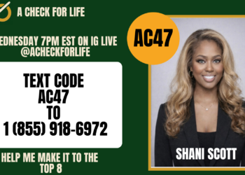 Shani Scott Advances to Top 50 on New Reality Series A Check For Life